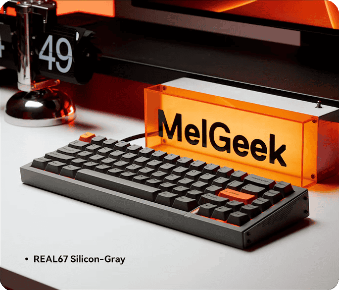 HE MelGeek REAL67 Rapid Trigger Keyboard - 65%, Hall Effect Magnetic Switch, Snap Tap, 8K Polling Rate 57 19 3