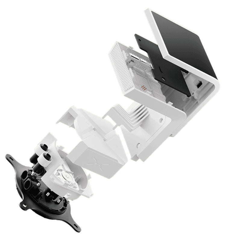 TRYX PANORAMA SE ARGB 360 WHITE AIO Liquid CPU Cooler - 6.5inch curved screen, 360mm radiator, Asetek Adela pump, 3x ARGB Gen2 Fans 42 2 2 SE360WH