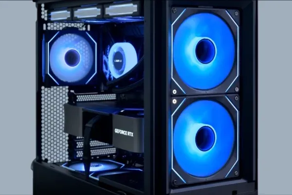 LANCOOL 207 Digital Black Case - 6.5" LCD Screen, 2x140mm PWM front, 2x120mm PWM bottom fans pre-Installed 64 207 dig 020 600x401 1