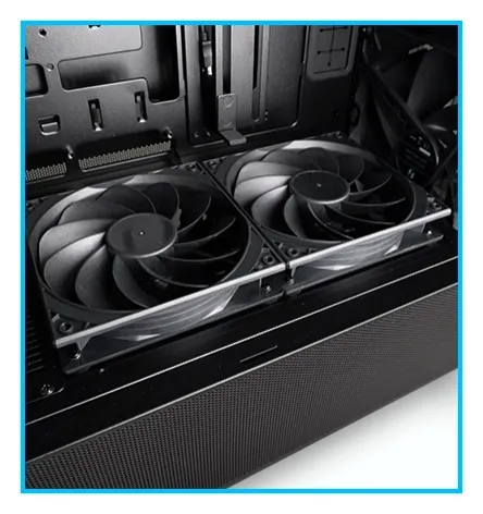 Lian Li LANCOOL 217 Black Case - 170mm ARGB front fans, wood panels, USB Type-C Port, Tempered Glass Side Panel 29 217 06