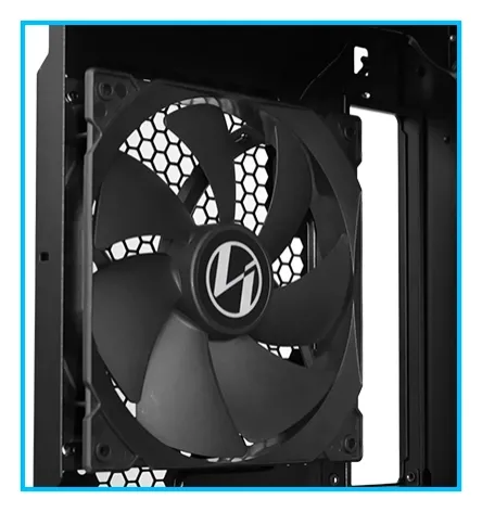 Lian Li LANCOOL 217 Black Case - 170mm ARGB front fans, wood panels, USB Type-C Port, Tempered Glass Side Panel 30 217 07