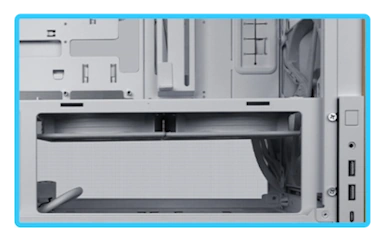 Lian Li LANCOOL 217 Black Case - 170mm ARGB front fans, wood panels, USB Type-C Port, Tempered Glass Side Panel 36 217 12