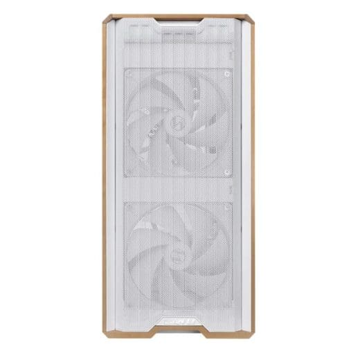 Lian Li LANCOOL 217 White Case - 170mm ARGB front fans, wood panels, USB Type-C Port, Tempered Glass Side Panel