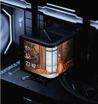 TRYX PANORAMA SE ARGB 360 WHITE AIO Liquid CPU Cooler - 6.5inch curved screen, 360mm radiator, Asetek Adela pump, 3x ARGB Gen2 Fans 58 4 5 3