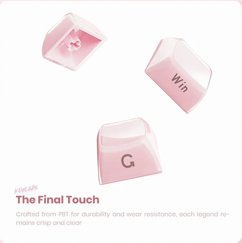 GravaStar Mercury K1 Special Edition - Sakura Pink Gaming Keyboard 31 6 2