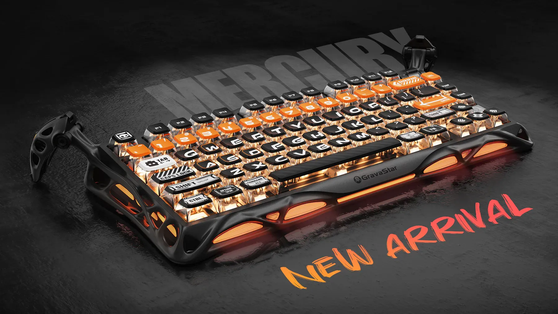 75 mechanical keyboard gaming wireless RGB gravastar mercury k1pro cyberflare 1