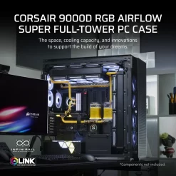 CORSAIR CORSAIR 9000D Black RGB AIRFLOW Super Full-Tower PC Case 20 9000D RGB AIRFLOW Black 02