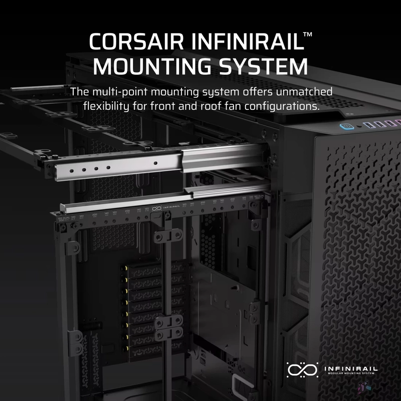 CORSAIR CORSAIR 9000D Black RGB AIRFLOW Super Full-Tower PC Case 69 9000D RGB AIRFLOW Black 05
