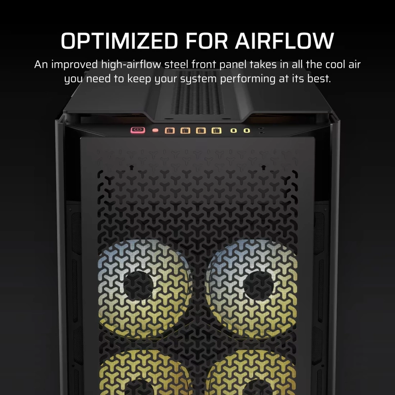 CORSAIR CORSAIR 9000D Black RGB AIRFLOW Super Full-Tower PC Case 64 9000D RGB AIRFLOW Black 07