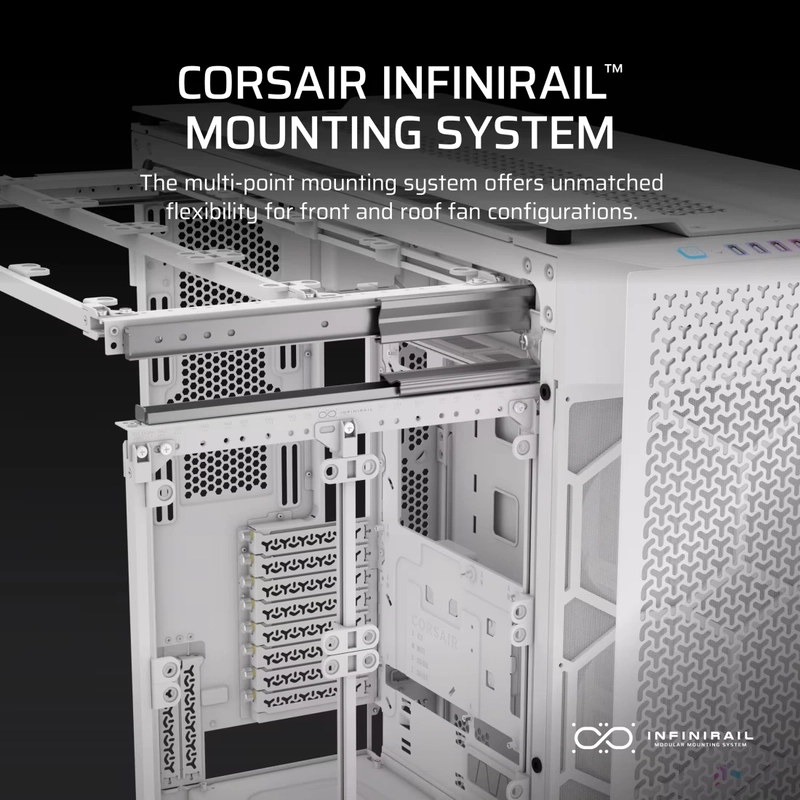 CORSAIR CORSAIR 9000D White RGB AIRFLOW Super Full-Tower PC Case 51 9000D RGB AIRFLOW White 05