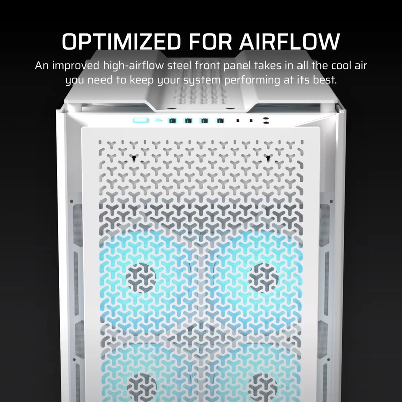 CORSAIR CORSAIR 9000D White RGB AIRFLOW Super Full-Tower PC Case 54 9000D RGB AIRFLOW White 07