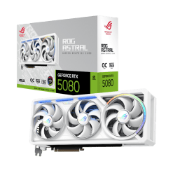 ASUS ROG Astral GeForce RTX 5080 WHITE OC Edition 16GB GDDR7 (ROG-ASTRAL-RTX5080-O16G-WHITE) Graphics Card