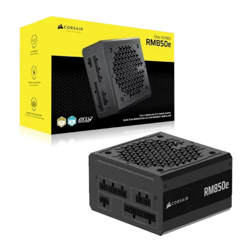CORSAIR RMe Series RM850e ATX 3.1 PCIe 5.1 (2025) Fully Modular PSU - 12V‑2×6 (GPU), 850 Watt, 80 plus Gold, Low-Noise