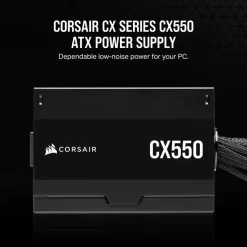 CORSAIR CX Series™ CX550 ATX PSU - 550 Watt 80 PLUS Bronze 18 CX550 02