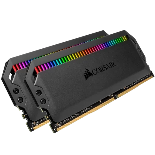 CORSAIR Dominator Platinum RGB 16GB Memory Kit - Black, 16GB (2x8GB) DDR4, 3200MHz, CL16 (CMT16GX4M2E3200C16)