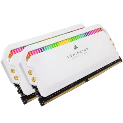 CORSAIR Dominator Platinum RGB 32GB Memory Kit - White, 32GB (2x16GB) DDR4, 3200MHz, CL16 (CMT32GX4M2E3200C16W) 12 DOMINATOR PLAT RGB WHITE 01