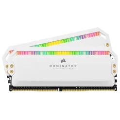 CORSAIR Dominator Platinum RGB 32GB Memory Kit - White, 32GB (2x16GB) DDR4, 3200MHz, CL16 (CMT32GX4M2E3200C16W)