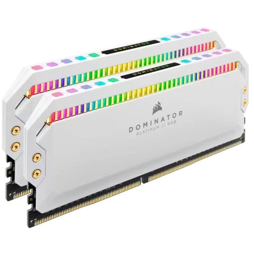 CORSAIR Dominator Platinum RGB 16GB Memory Kit - White, 16GB (2x8GB) DDR4, 3200MHz, CL16 (CMT16GX4M2C3200C16W)