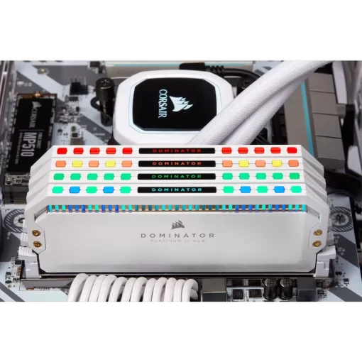 CORSAIR Dominator Platinum RGB 16GB Memory Kit - White, 16GB (2x8GB) DDR4, 3200MHz, CL16 (CMT16GX4M2C3200C16W)