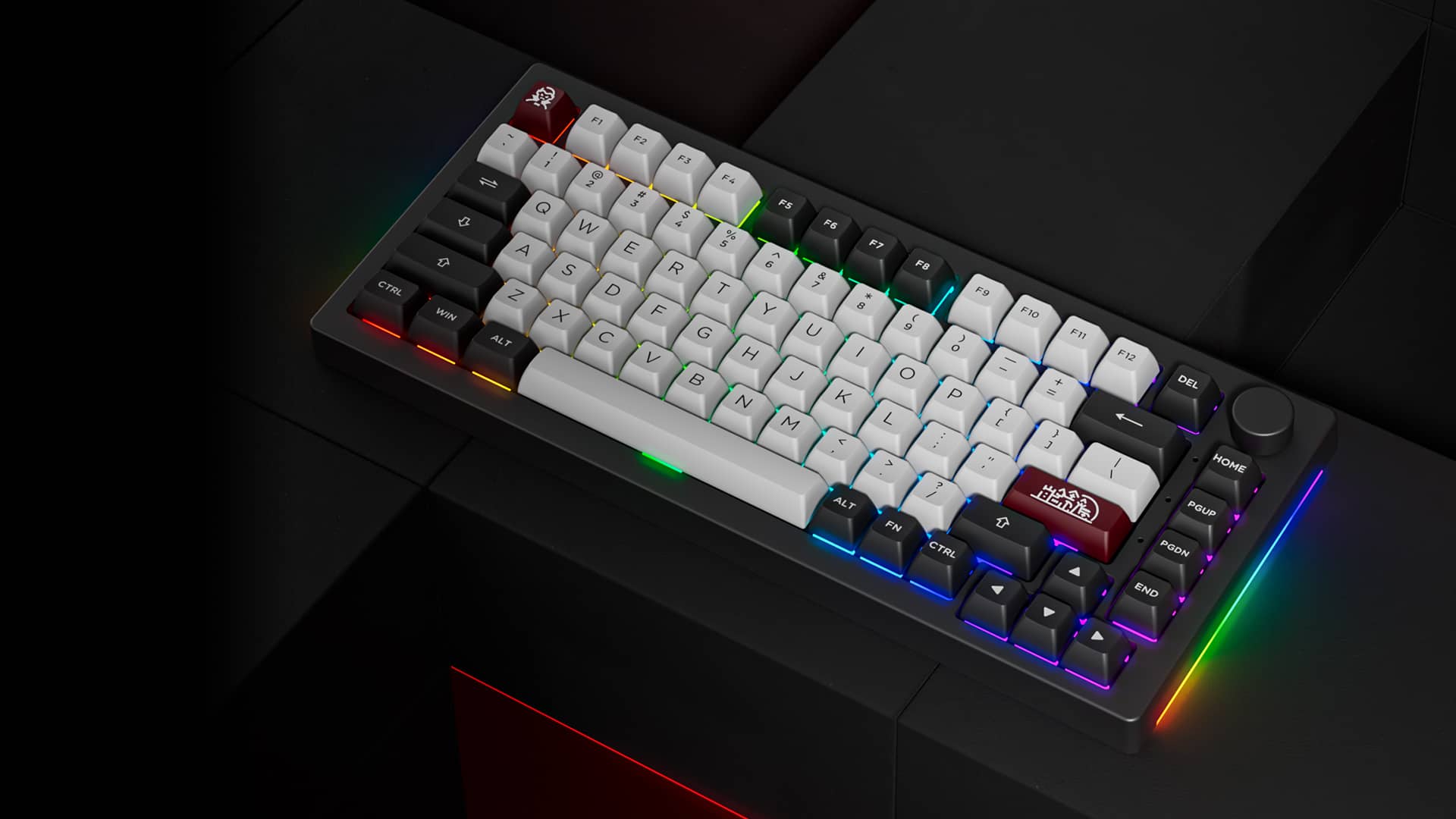 AKKO 5075B Plus Dracula Castle Keyboard - 75%, Multi-modes, Gasket mount, Keycap ASA profile, PBT Double-Shot , Hotswap, 3000mah 8 Dracula Castle 5075B Plus Q