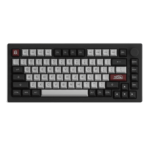 AKKO 5075B Plus Dracula Castle Keyboard - 75%, Multi-modes, Gasket mount, Keycap ASA profile, PBT Double-Shot , Hotswap, 3000mah