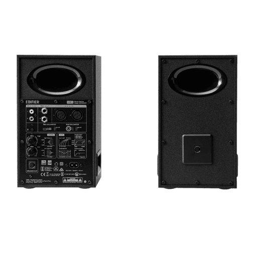 Edifier MR5 Tri-amped Powered Studio Monitor Speakers - 110W RMS total, XLR & TRS, RCA & AUX