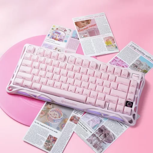 GravaStar Mercury K1 Special Edition - Sakura Pink Gaming Keyboard