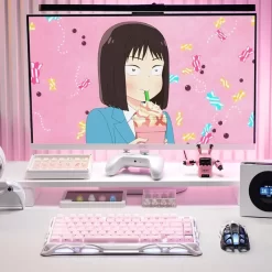 GravaStar Mercury K1 Special Edition Sakura Pink Aluminum Magnesium RGB Hot Swap 4