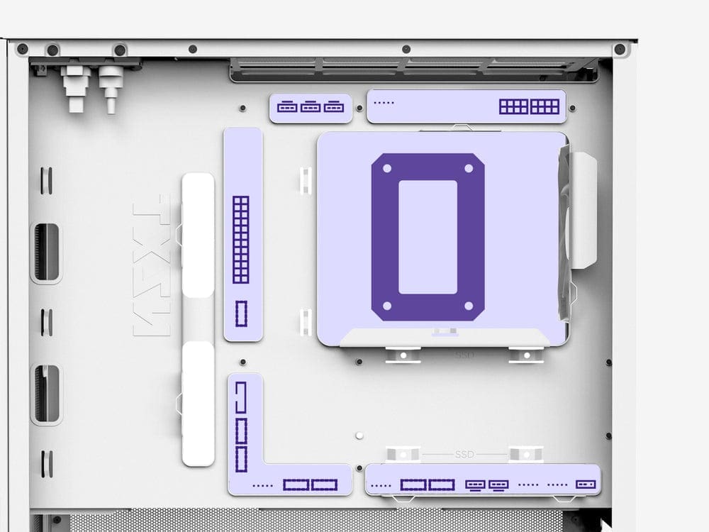 NZXT H3 Flow Black MATX Airflow Case - All Black, 1x F120Q (CV) Fan 24 H3 Back Connect Ready