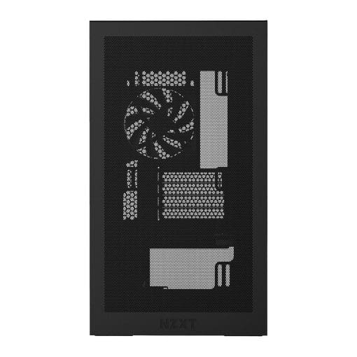 NZXT H3 Flow Black MATX Airflow Case - All Black, 1x F120Q (CV) Fan