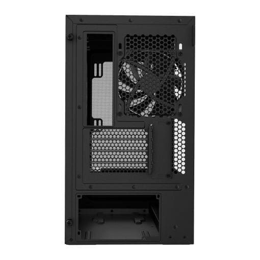 NZXT H3 Flow Black MATX Airflow Case - All Black, 1x F120Q (CV) Fan