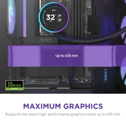 NZXT H9 Flow RGB Black Large Dual-Chamber Mid-Tower ATX Airflow Case 13 H9 Flow RGB black pic 5