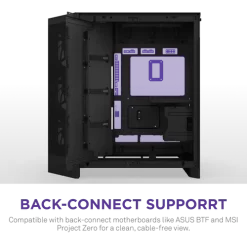 NZXT H9 Flow RGB Black Large Dual-Chamber Mid-Tower ATX Airflow Case 16 H9 Flow RGB black pic 8