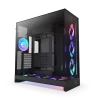 NZXT H9 Flow RGB+ Black Large Dual-Chamber Mid-Tower ATX Airflow Case - Control Hub includes