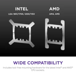 NZXT Kraken Elite 420 RGB V2 White AIO Liquid CPU Cooler - 2.72 inch IPS LCD & RGB, 420mm radiator, F420 RGB Core Fan 20 Kraken Elite 420 RGB V2 black pic 7