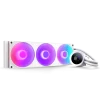 NZXT Kraken Plus 360 RGB V2 White AIO Liquid CPU Cooler - 1.54 inch LCD, 360mm radiator, F360 RGB Core (EV) Fan