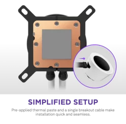 NZXT Kraken Plus 360 RGB V2 White AIO Liquid CPU Cooler - 1.54 inch LCD, 360mm radiator, F360 RGB Core (EV) Fan 14 Kraken Plus 360 RGB V2 White pic 7