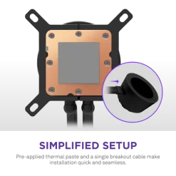 NZXT Kraken Plus 360 RGB V2 Black AIO Liquid CPU Cooler - 1.54 inch LCD, 360mm radiator, F360 RGB Core (EV) Fan 15 Kraken Plus 360 RGB V2 black pic 7