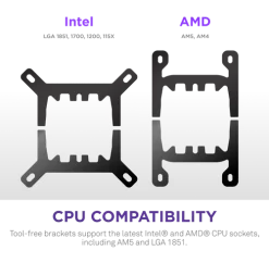 NZXT Kraken Plus 360 RGB V2 Black AIO Liquid CPU Cooler - 1.54 inch LCD, 360mm radiator, F360 RGB Core (EV) Fan 16 Kraken Plus 360 RGB V2 black pic 8