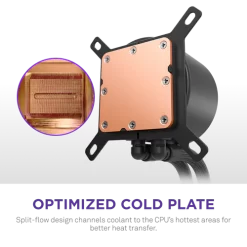 NZXT Kraken Plus 360 RGB V2 Black AIO Liquid CPU Cooler - 1.54 inch LCD, 360mm radiator, F360 RGB Core (EV) Fan 17 Kraken Plus 360 RGB V2 black pic 9