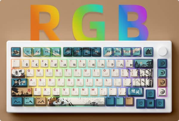 AKKO MOD007B-HE PC Joy of Life Keyboard - 75%, RGB backlit, USB Type C 8K Hz Polling Rate Rapid Trigger 36 MOD 007B HE PC Joy of Life RGB 600x406 1
