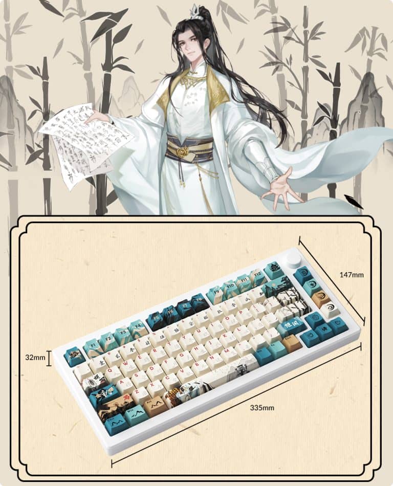 AKKO MOD007B-HE PC Joy of Life Keyboard - 75%, RGB backlit, USB Type C 8K Hz Polling Rate Rapid Trigger 39 MOD 007B HE PC Joy of Life XQ CC 768x950 1