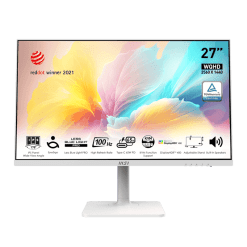 MSI Modern MD272QXPW Monitor - 27 inch, IPS16:9 WQHD (2560 x 1440) 100Hz 1ms (MPRT)
