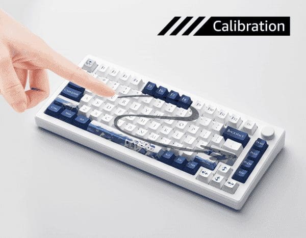 AKKO MOD007B-HE PC Santorini Sakura Pink Magnetic Switch Keyboard - 75%, RGB backlit, USB Type C 8K Hz Polling Rate Rapid Trigger 23 Magnetic GX STLN Calibration 600x467 1