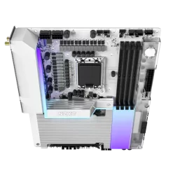 NZXT N9 Z890 White Wi-Fi 7 Mainboard - Full Cover & RGB (N9-Z89XT-B1) 12 N9 Z890 white pic 5