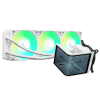TRYX PANORAMA SE ARGB 360 WHITE AIO Liquid CPU Cooler - 6.5inch curved screen, 360mm radiator, Asetek Adela pump, 3x ARGB Gen2 Fans