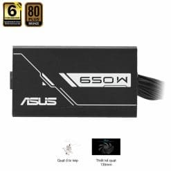 ASUS Prime 650B Black PSU - 650W Bronze, Dual Ball Fan Bearings, 135mm Fan Design