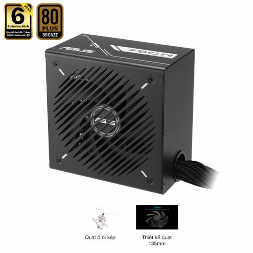 ASUS Prime 750B Black PSU - 750W Bronze, Dual Ball Fan Bearings, 135mm Fan Design