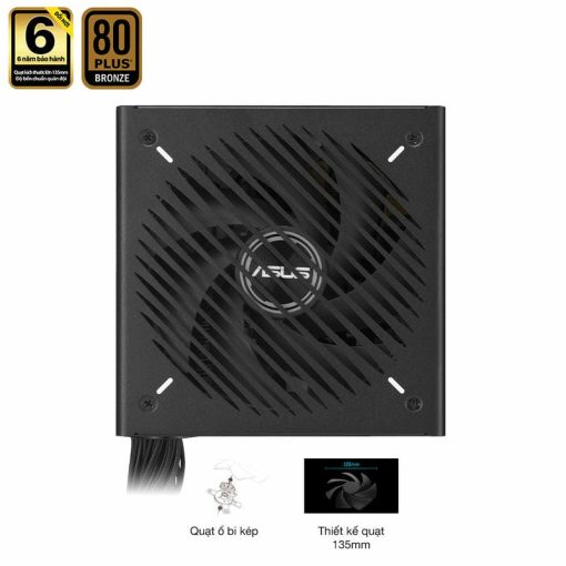 ASUS Prime 750B Black PSU - 750W Bronze, Dual Ball Fan Bearings, 135mm Fan Design