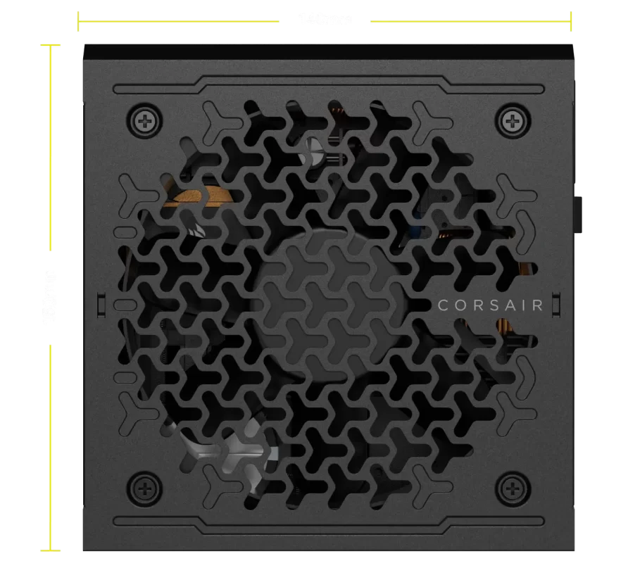 CORSAIR RMe Series RM750e ATX 3.1 PCIe 5.1 (2025) Fully Modular PSU - 12V‑2×6 (GPU), 750 Watt, 80 plus Gold, Low-Noise 31 Panel05 Image AllWattages 2x